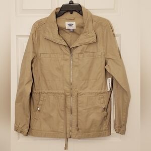 Old Navy Khaki Utility Field Jacket, 100% Cotton | Women's L